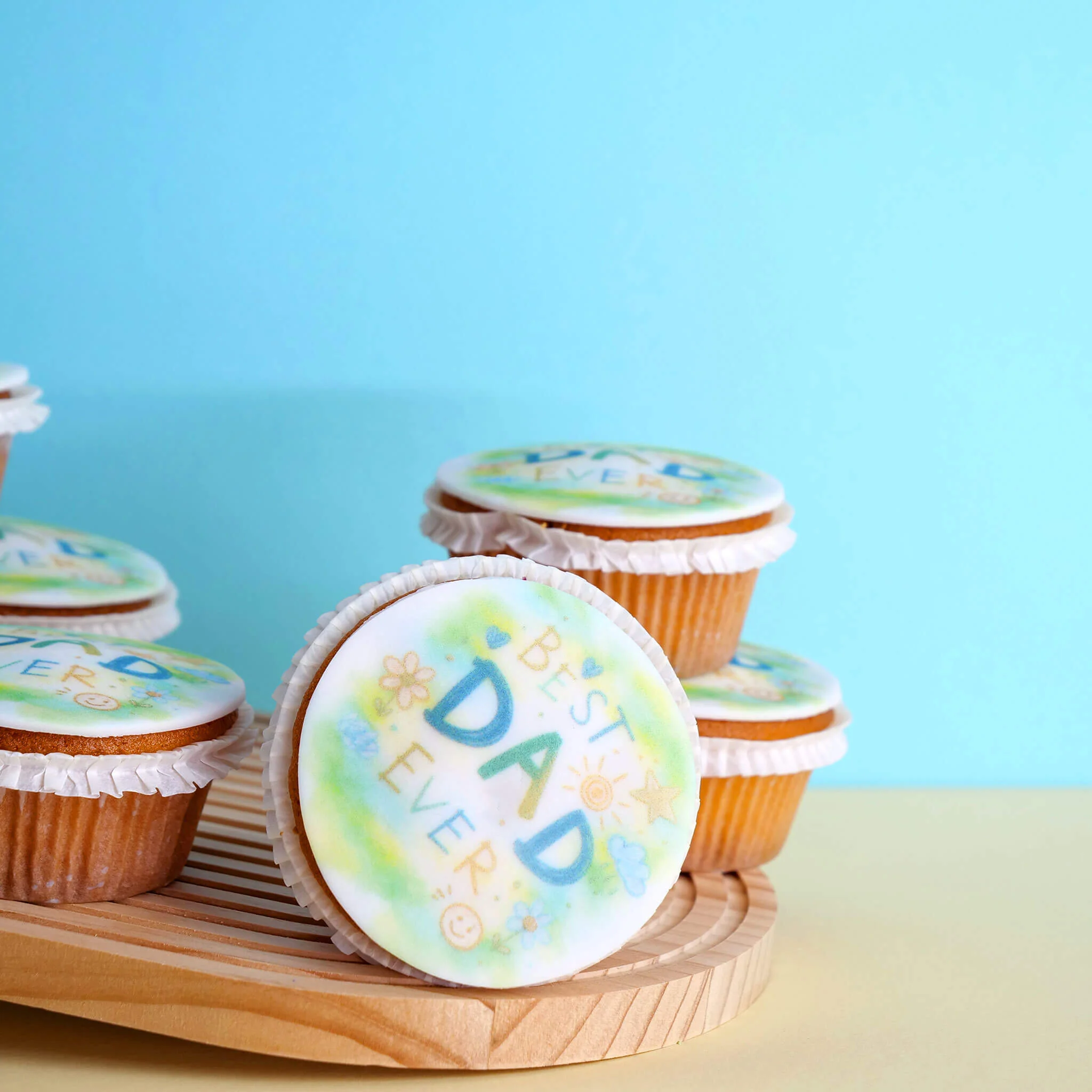 "Best Dad ever"-Cupcakes (9 Stück)