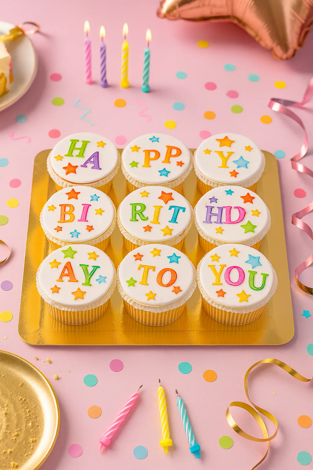 Geburtstags-Cupcakes, 9 Stück - Image 3