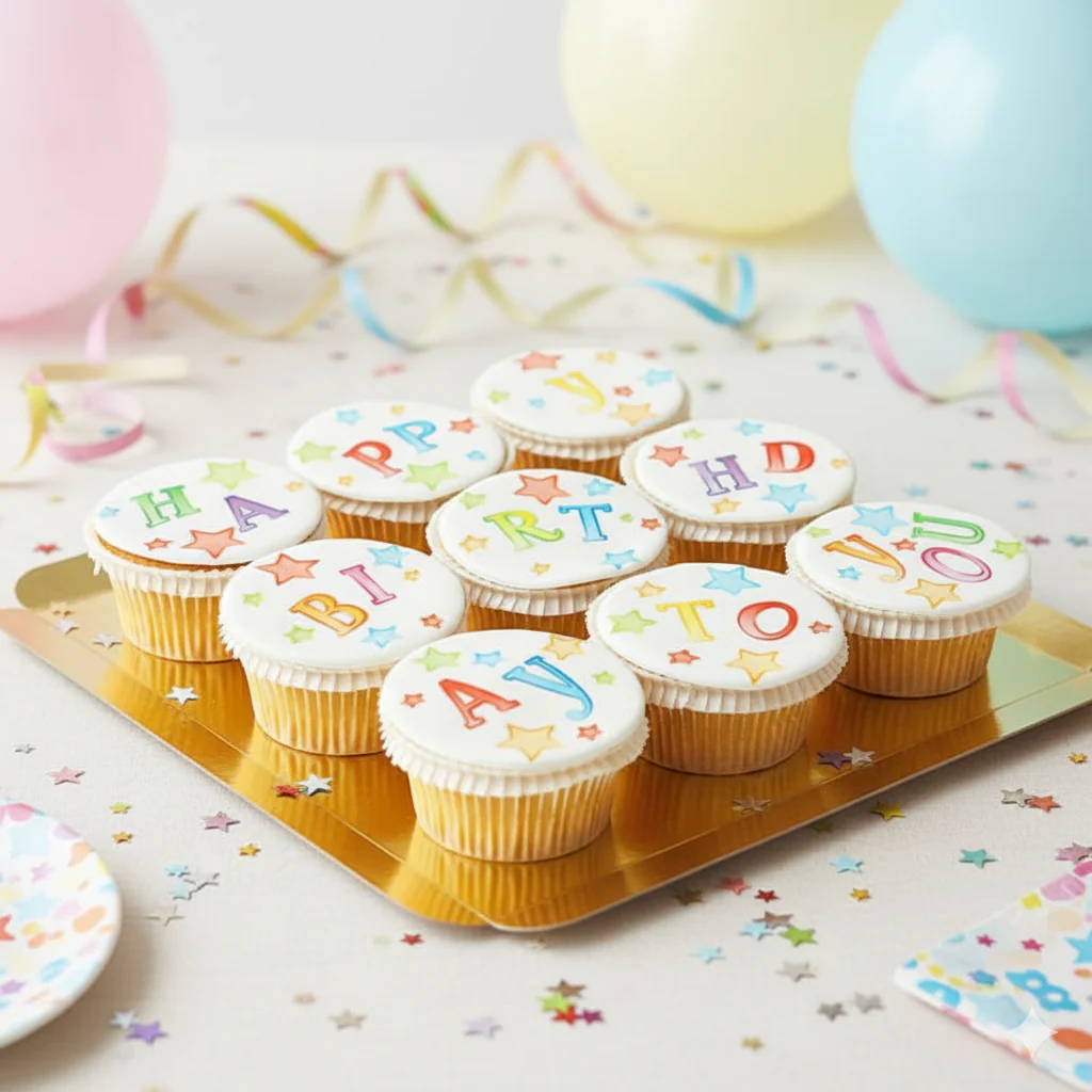 Geburtstags-Cupcakes, 9 Stück - Image 4