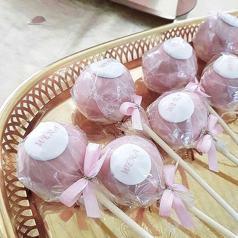 Cake-Pops mit bunter Glasur und Logo (12 Stück) - Image 6