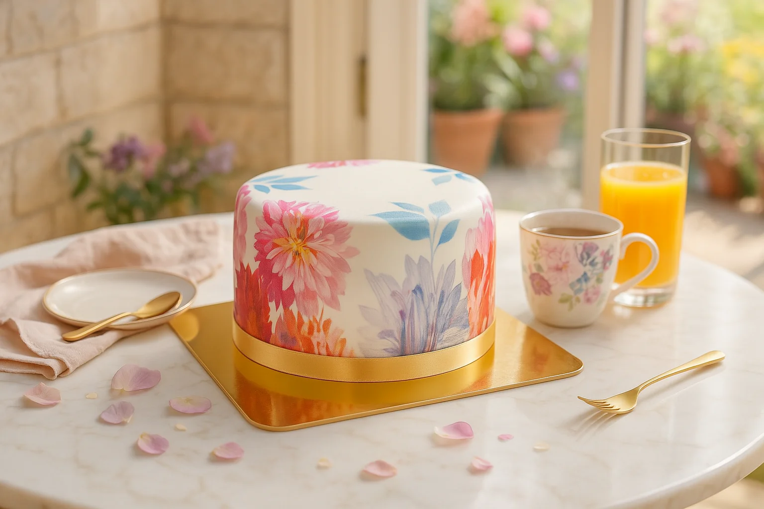Deluxe Blumen-Torte - Image 6