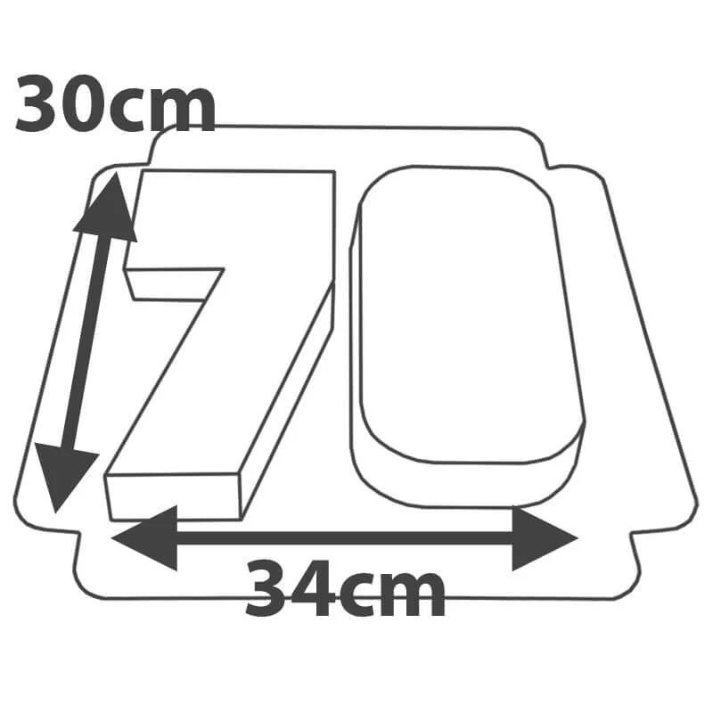 Doppelte Deluxe Zahlen-Torte, verschiedene Farben - Image 6