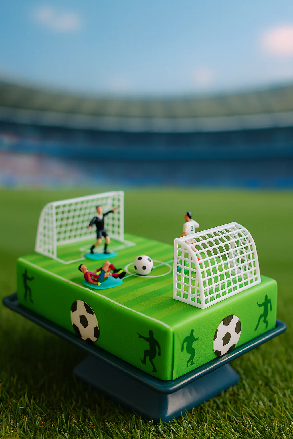 Fußballfeld-Torte mit Fußballern - Image 3