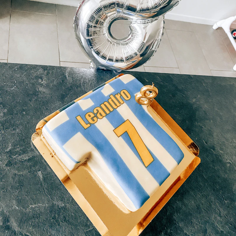 Fußballtrikot-Torte, vertikale Streifen - verschiedene Farben - Image 4