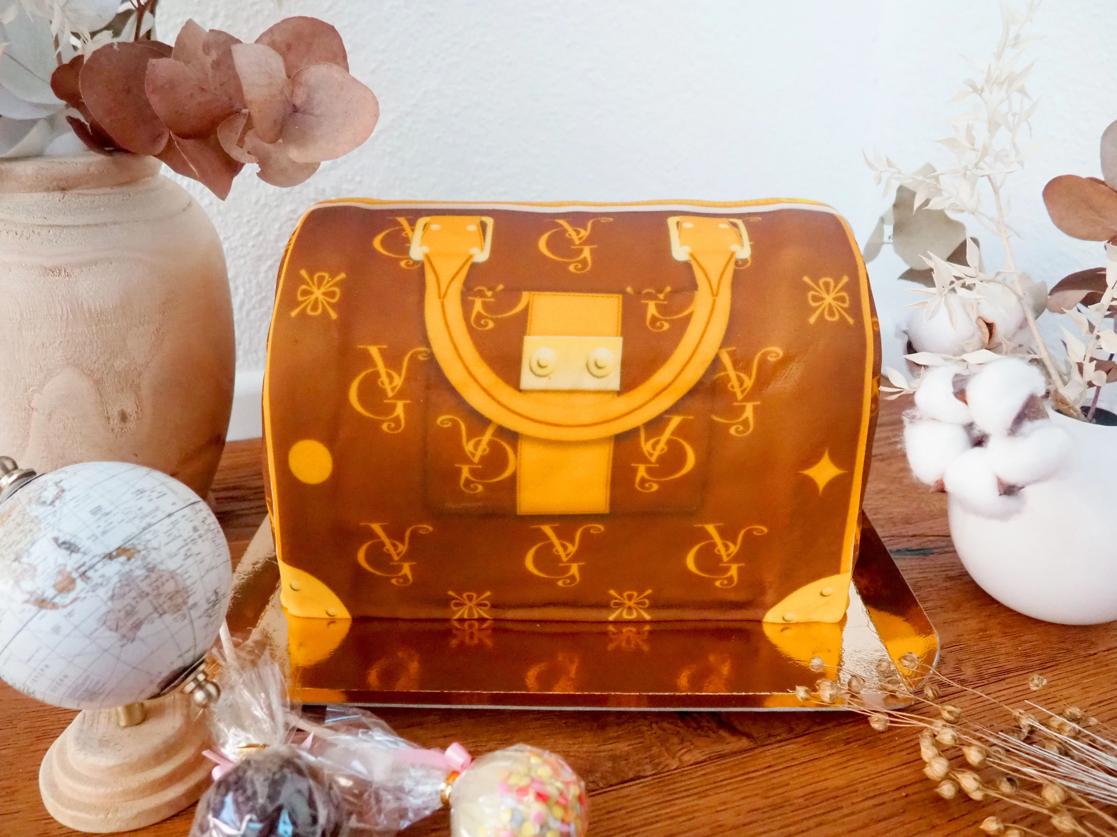 Handtaschen-Torte VG, braun mit beigen Details - Image 11