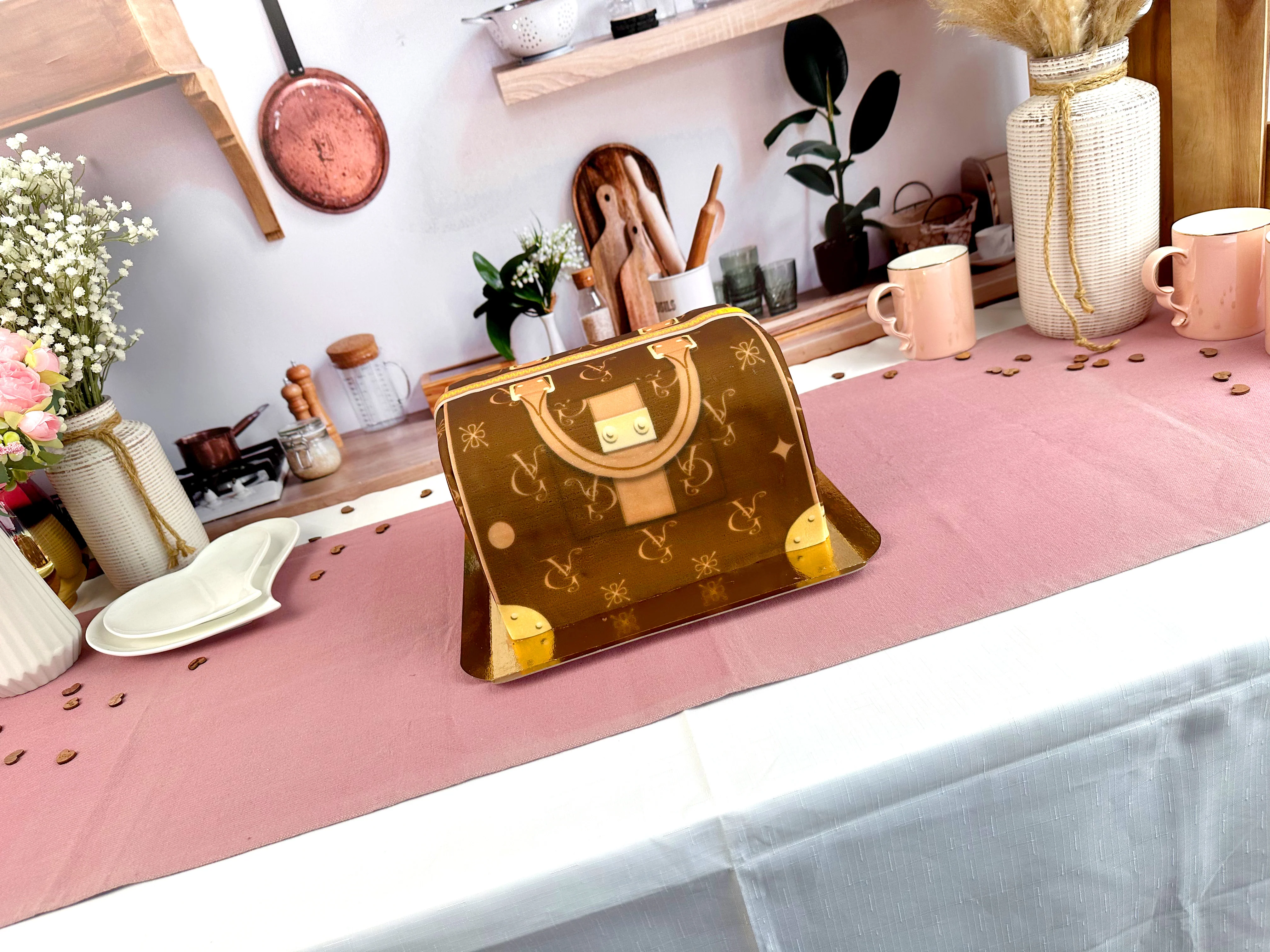 Handtaschen-Torte VG, braun mit beigen Details - Image 16