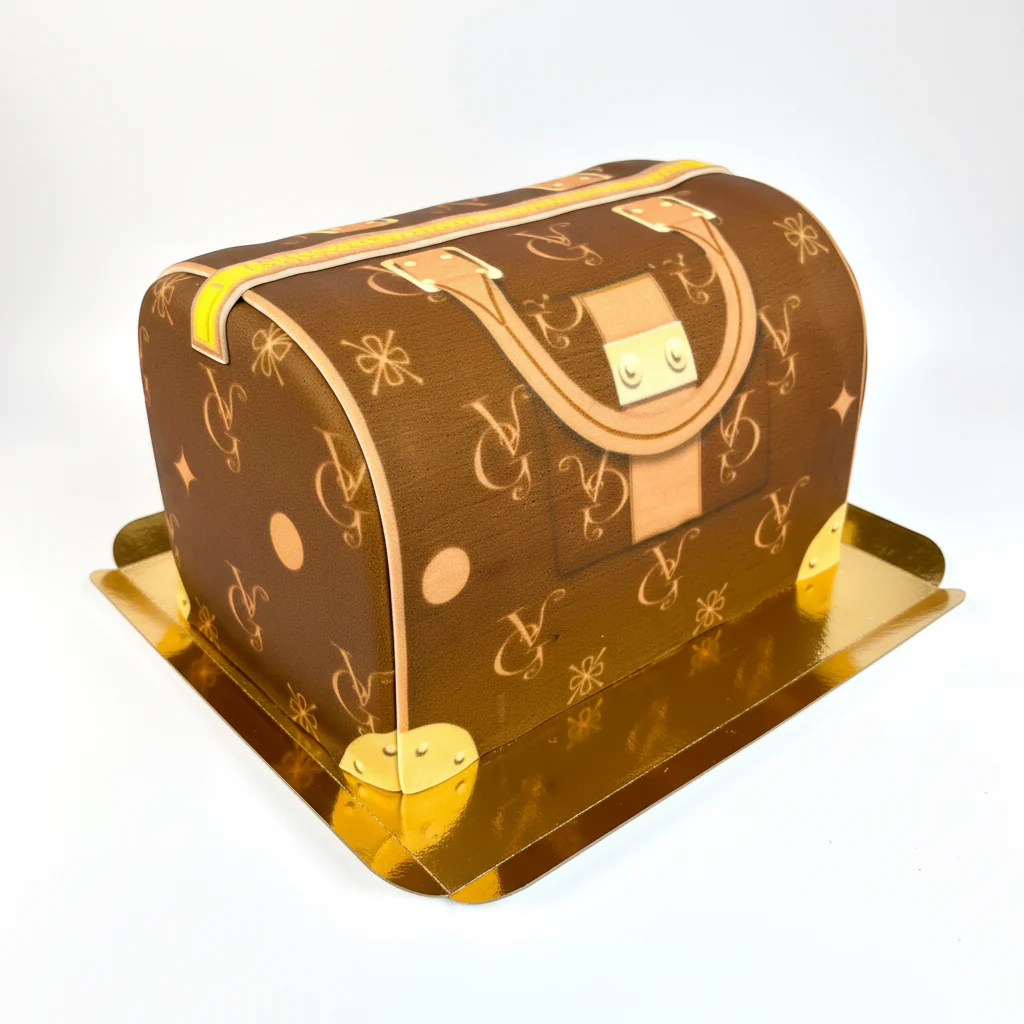 Handtaschen-Torte VG, braun mit beigen Details - Image 4