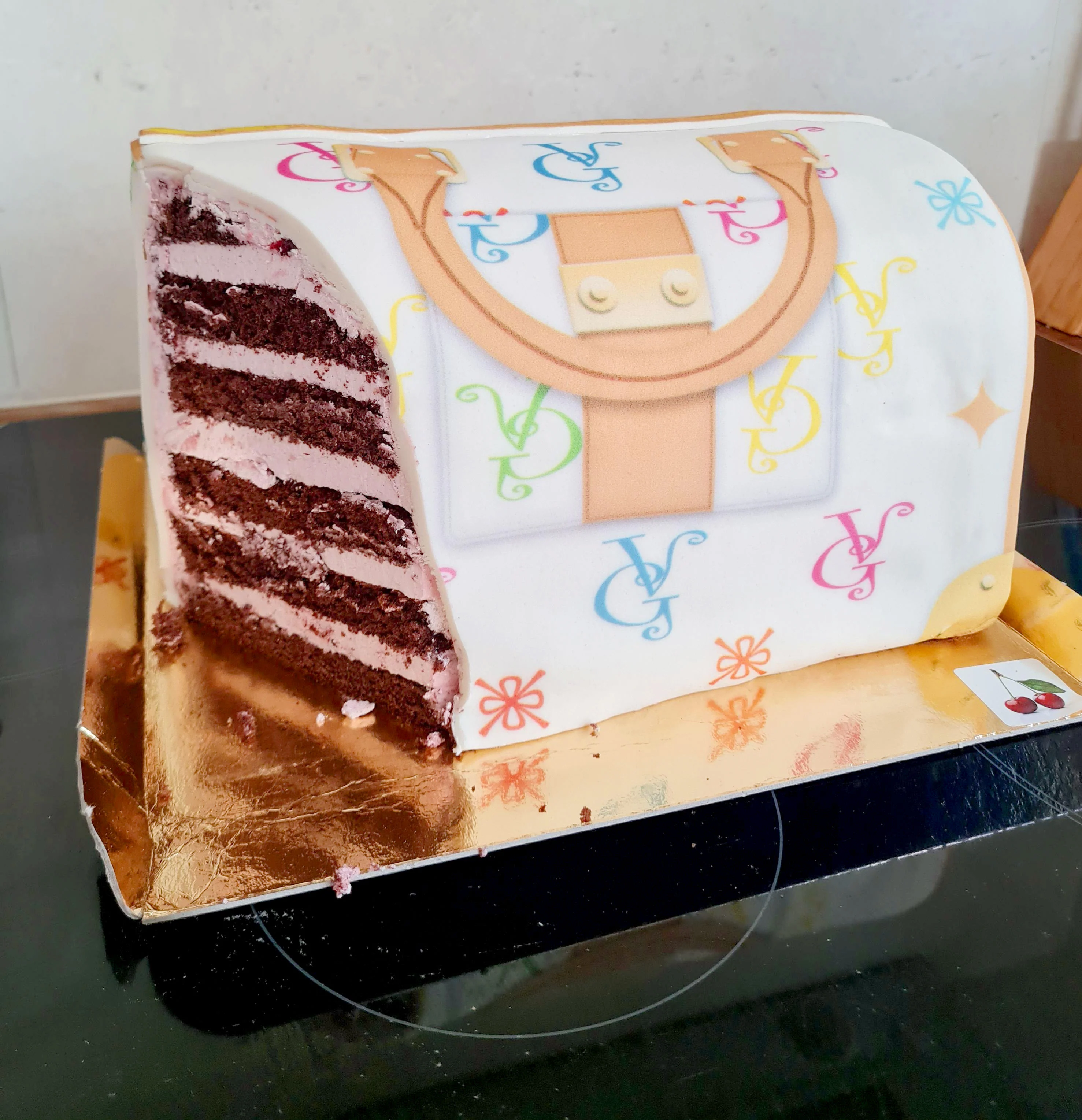 Handtaschen-Torte VG, weiß mit bunten Details - Image 4