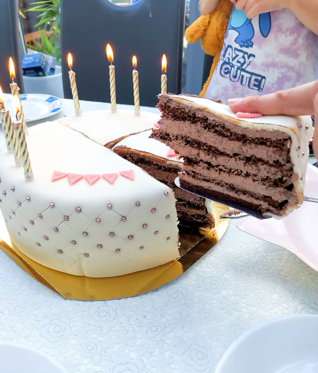Happy Birthday Deluxe Torte - PINK - Doppelte Höhe - Image 11