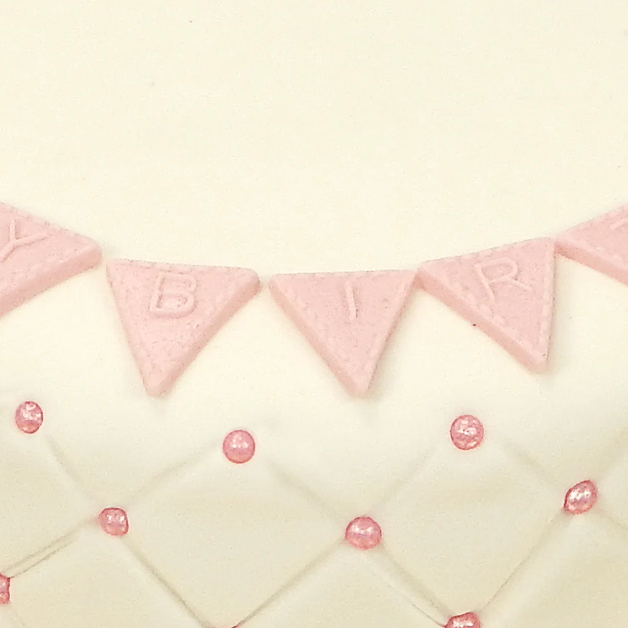 Happy Birthday Deluxe Torte - PINK - Doppelte Höhe - Image 6