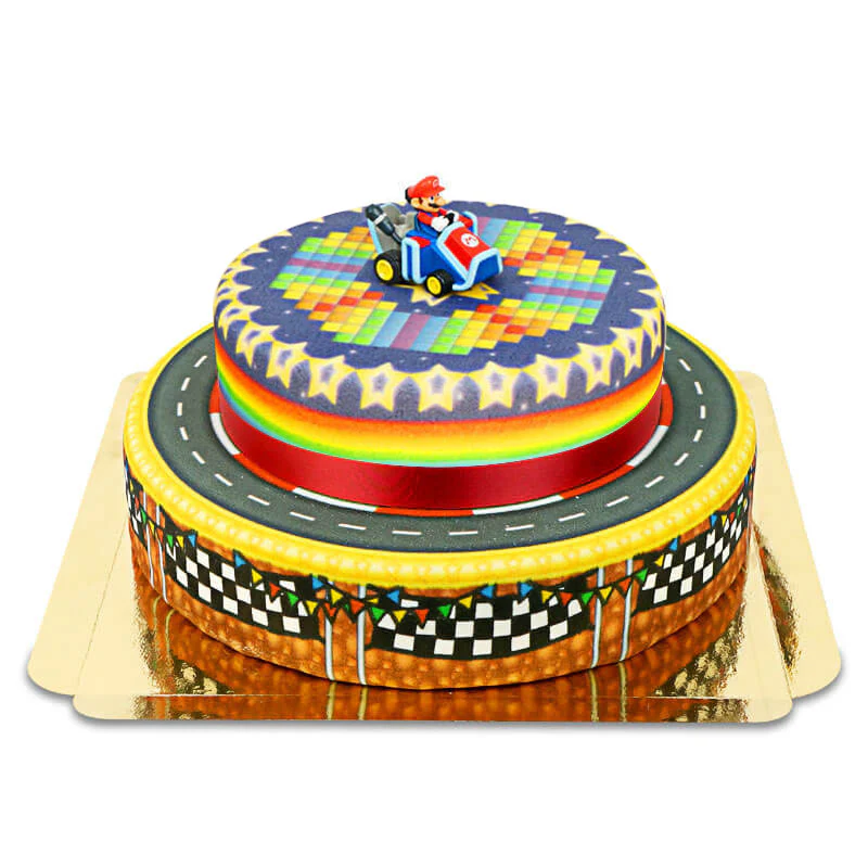 Mario Kart® auf zweistöckiger Weltenstrecken-Torte - Image 6