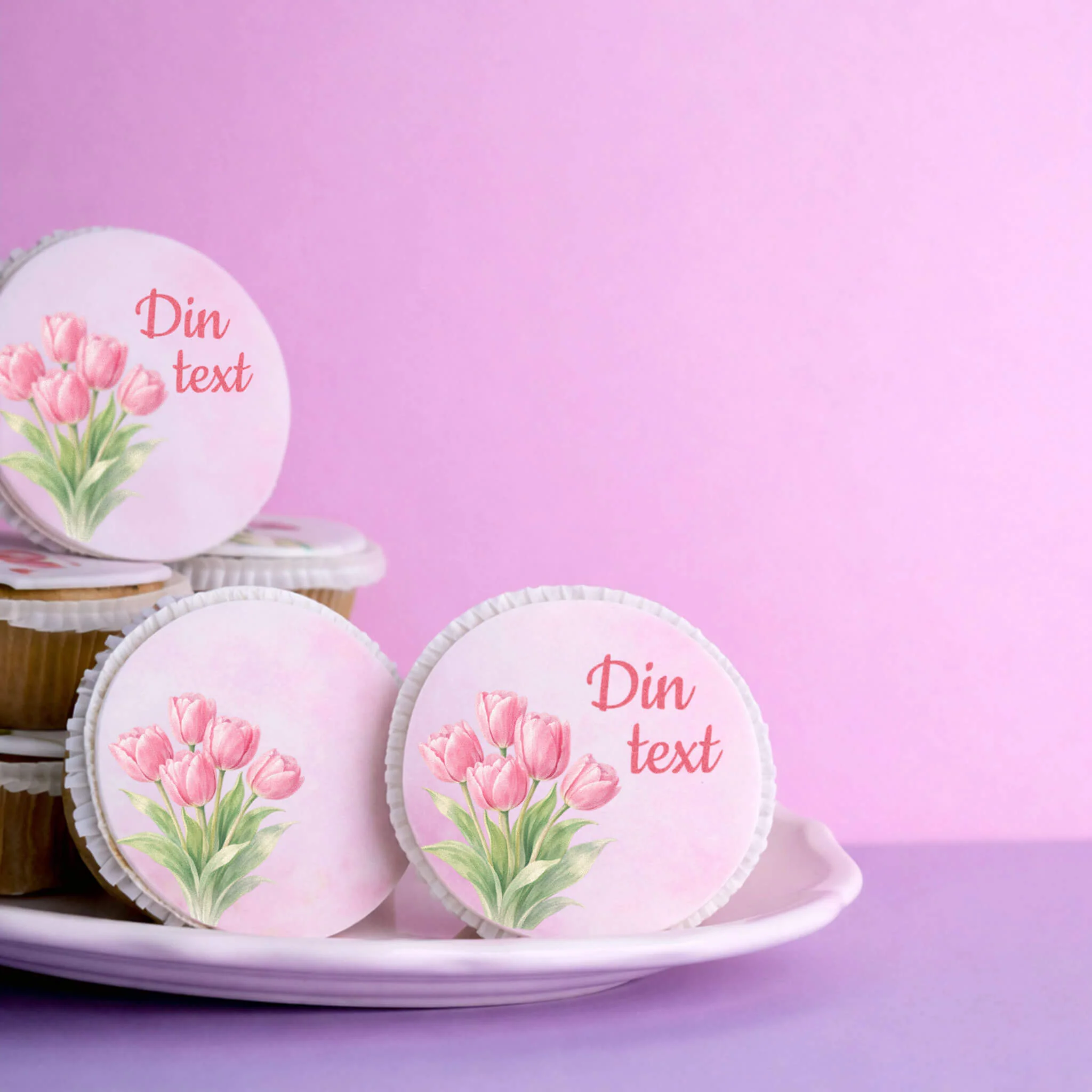 Muttertag Tulpen-Cupcakes (9 Stück) - Image 2