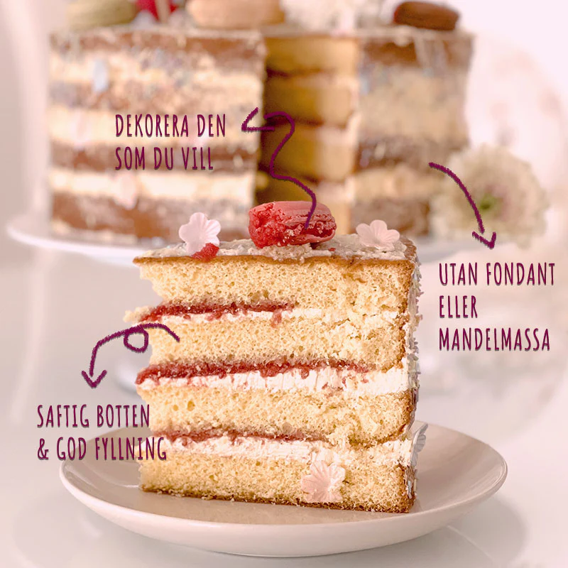 Naked Cake Vanille/Himbeere - verschiedene Größen - Image 3