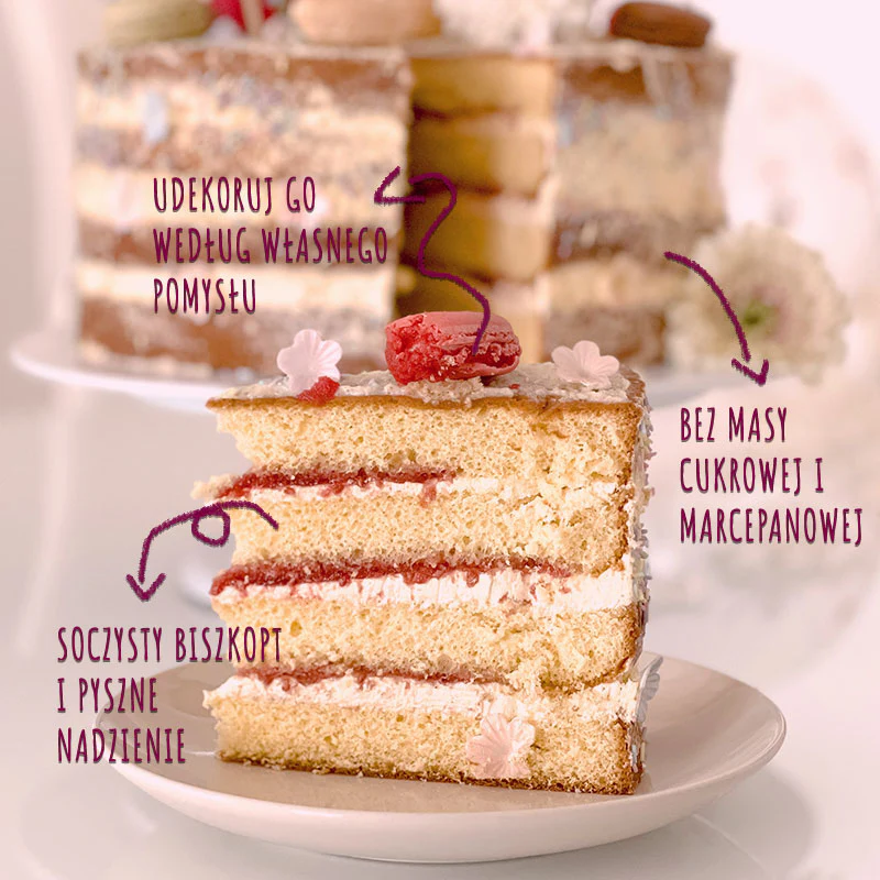 Naked Cake Vanille/Himbeere - verschiedene Größen - Image 5
