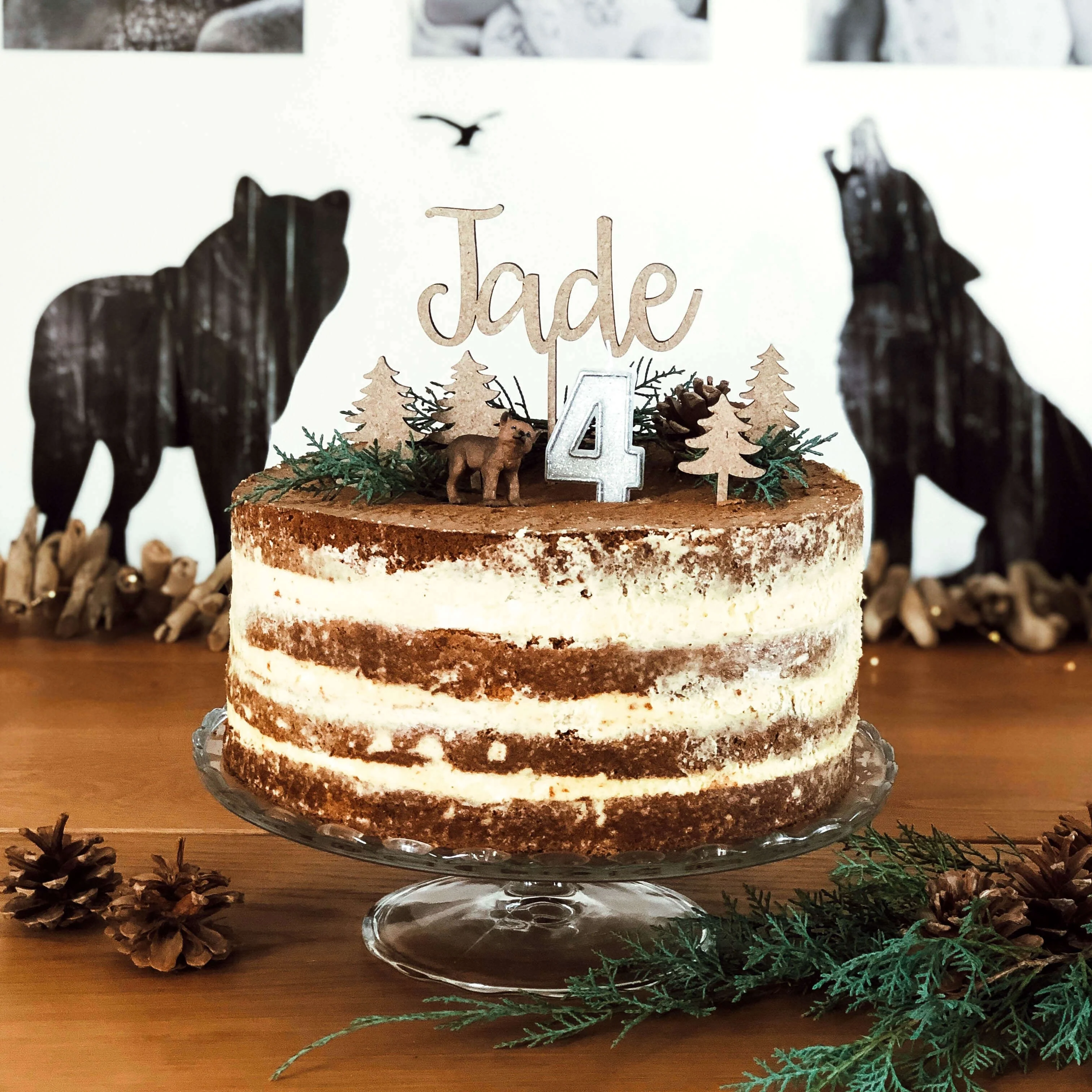 Naked Cake groß - Vanille/Himbeere - Image 3