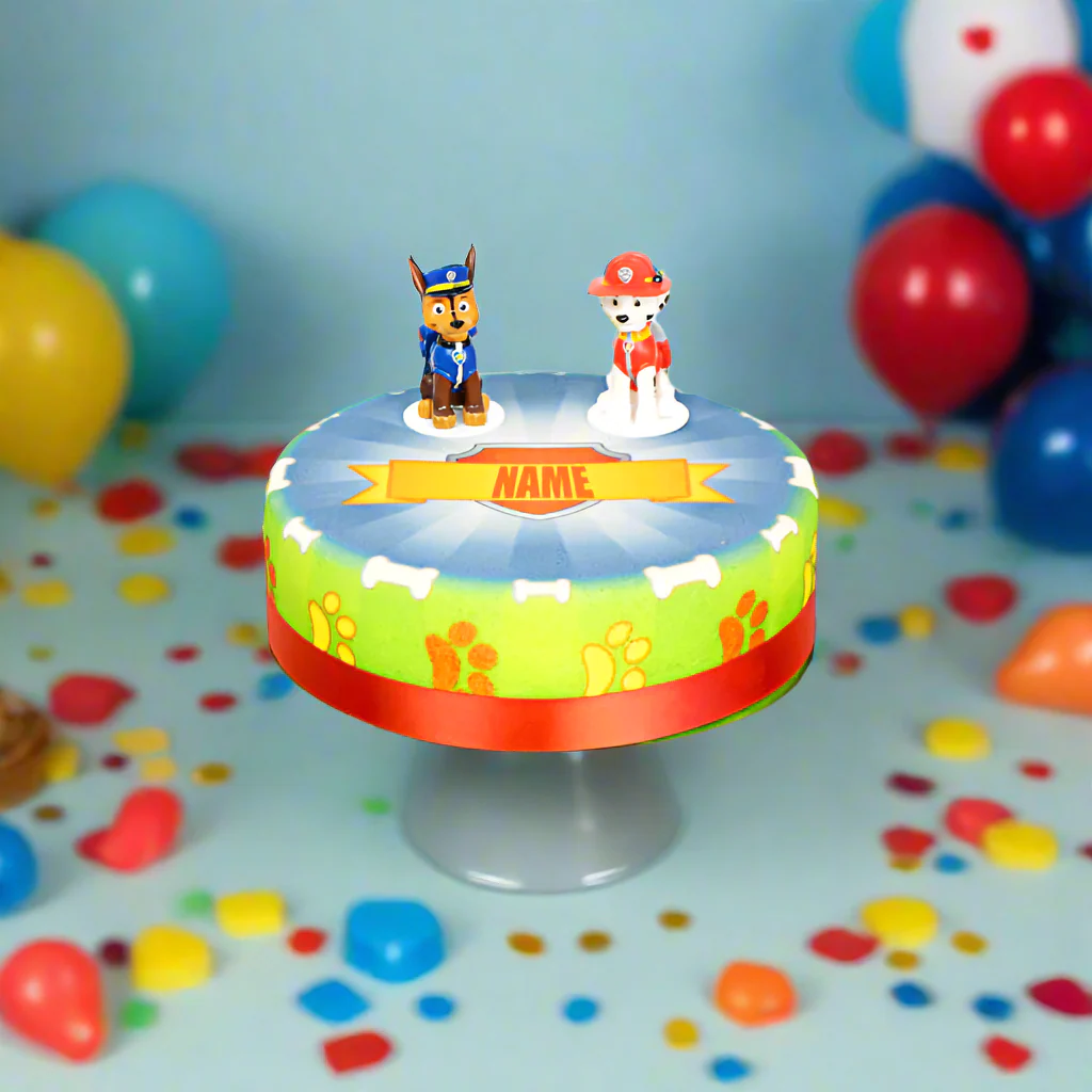 Chase und Marshall aus PAW Patrol® auf Hundehelden-Torte - Image 8