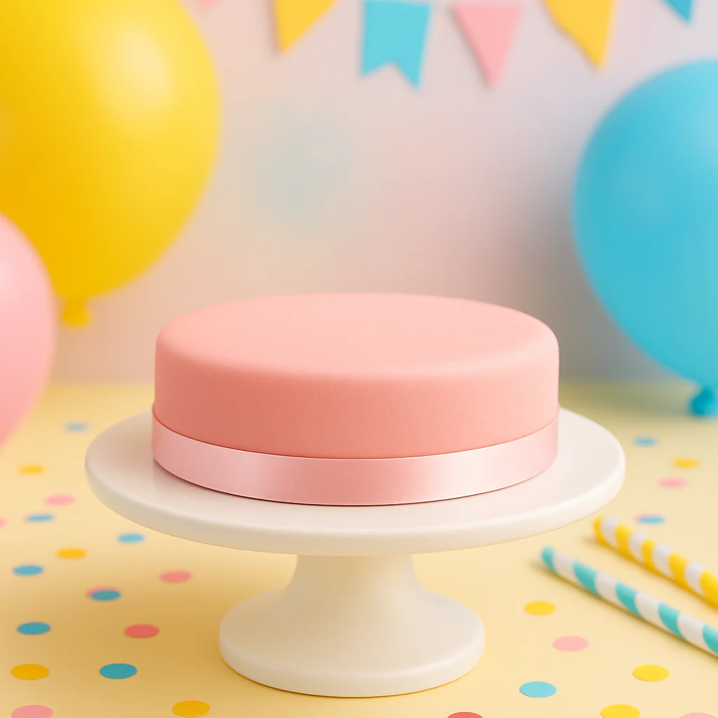 Pinke Torte mit Tortenband - Image 3