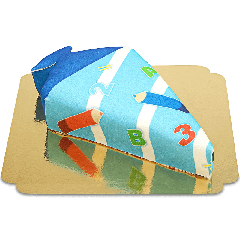 Schultüten-Torte mit Stiften in Hellblau - Image 3