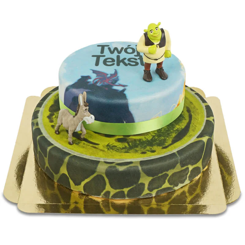 Shrek® und Esel auf zweistöckiger Märchen-Torte - Image 5