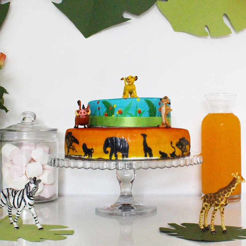 Simba®, Timon & Pumbaa® auf 2-stöckiger Savannen-Torte - Image 5