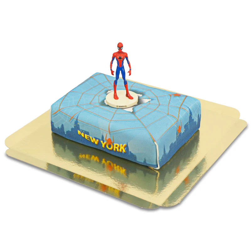 Spider-Man® auf Spinnennetz über New York -Torte - Image 3