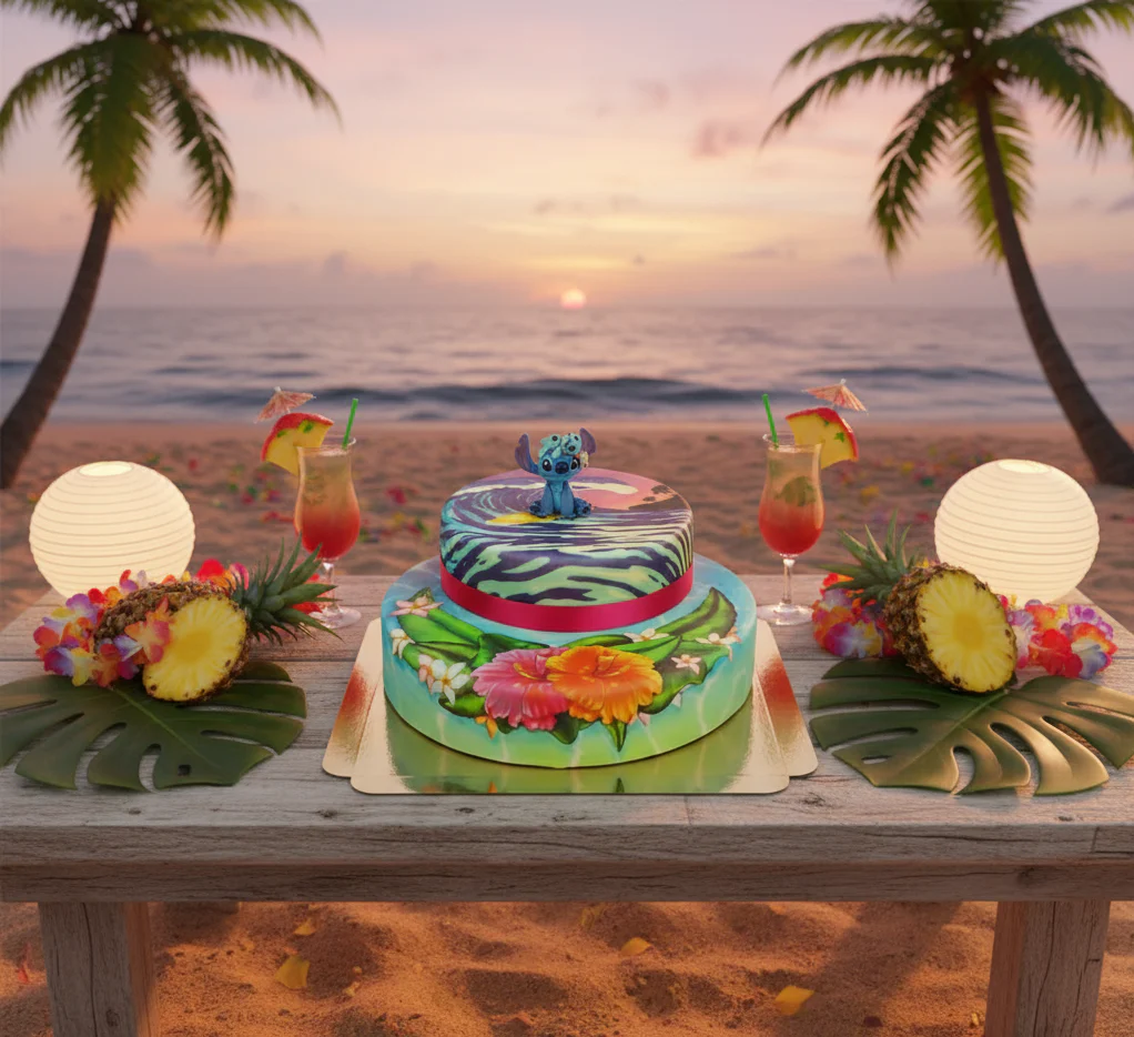 Stitch® auf 2-stöckiger Surfer-Torte - Image 4