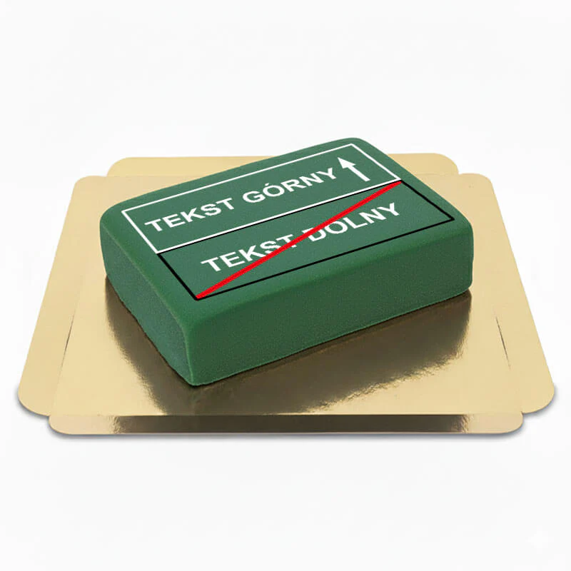 Eckige Straßenschild-Torte + individuelle Beschriftung - Image 3
