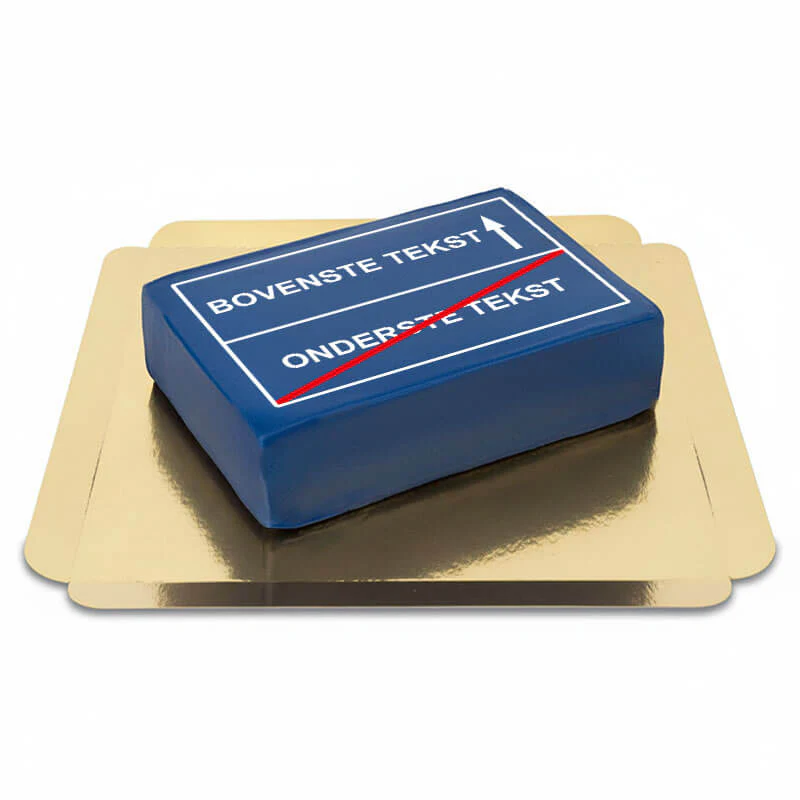 Eckige Straßenschild-Torte + individuelle Beschriftung - Image 4