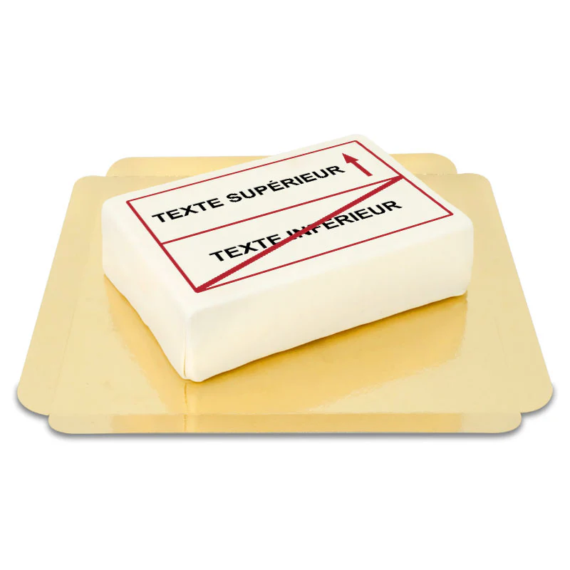 Eckige Straßenschild-Torte + individuelle Beschriftung - Image 5