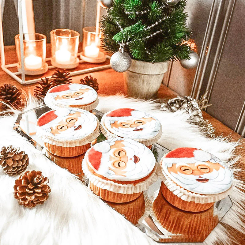 Weihnachtsmann-Cupcakes, 9 Stück - Image 4