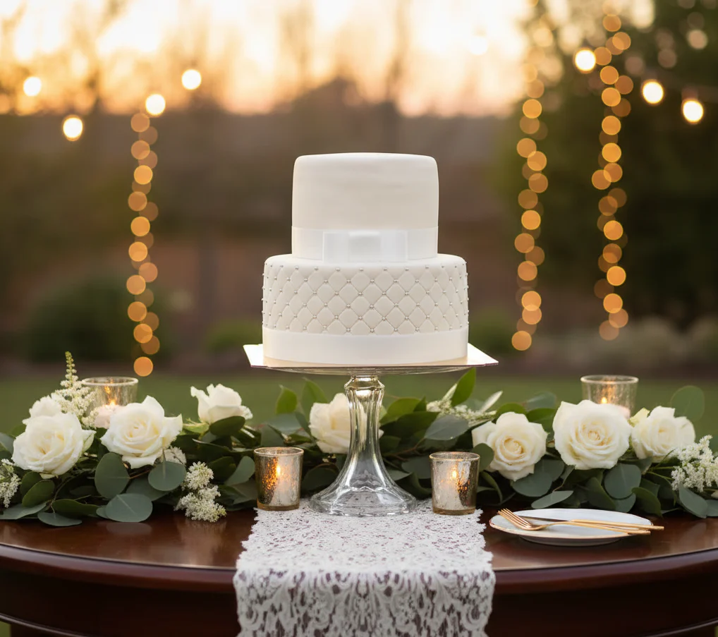 Weiße Hochzeitstorte "White Wedding" - Image 3