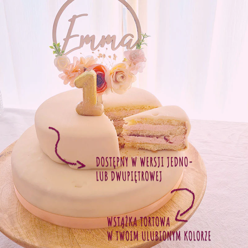 Weiße Torte mit Tortenband - Image 5