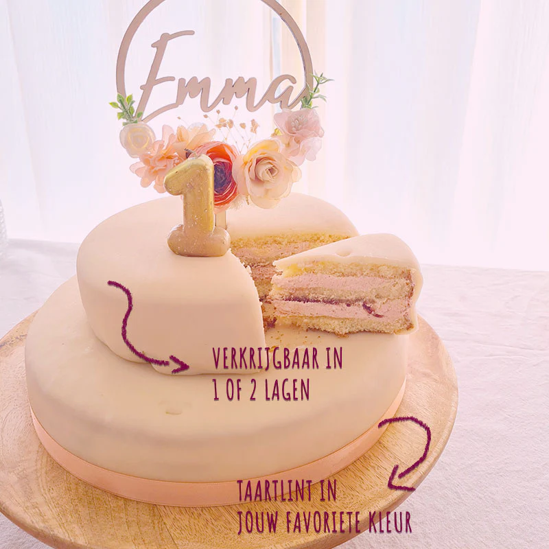 Weiße Torte mit Tortenband - Image 4