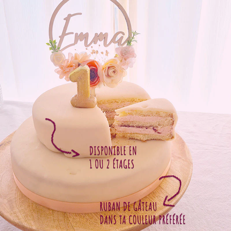 Weiße Torte mit Tortenband - Image 3